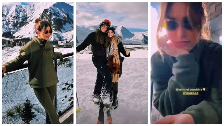 هاجر السراج تستمتع برحلتها في جورجيا مع ميران عبد الوارث