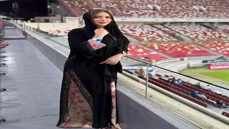 15 صورة وزوجة النني الثانية تحتفل بصعود منتخب المغرب لنهائي كأس العرب