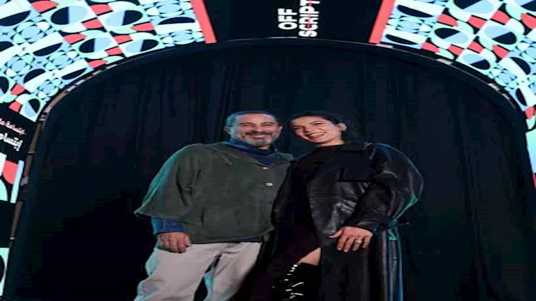 أحدث ظهور للمخرج هادي الباجوري بصحبة زوجته (صور)