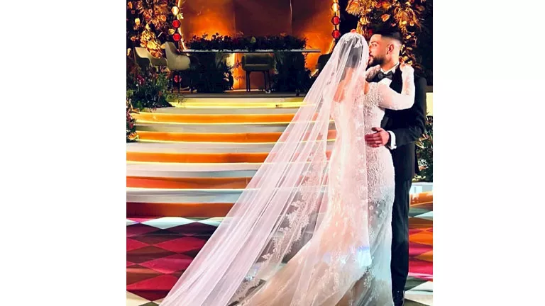 حنان ترك تهنئ نجلها بزفافه: فرحتنا كبيرة