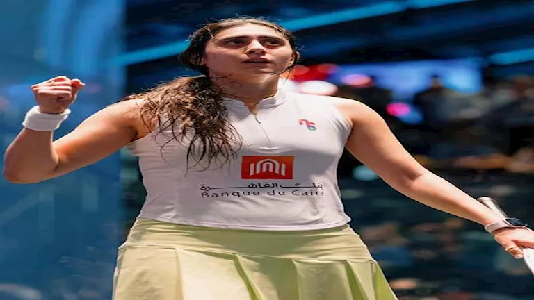 7 صور لنور الشربيني من مشاركتها في بطولة هونج كونج للاسكواش