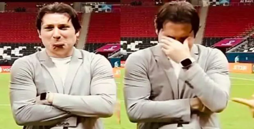 محمود فايز يوضح تفاصيل لقطته المثيرة على الهواء بعد وداع كأس العرب