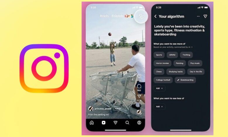 إنستاجرام تطلق أداة جديدة للتحكم في خوارزمية التوصيات