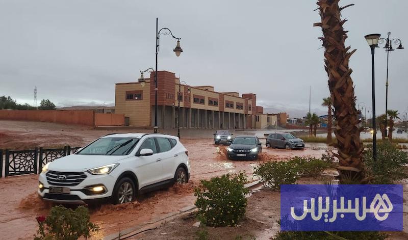 الأمطار تعري البنية التحتية لتنغير