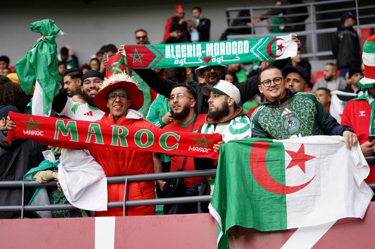 Soccer Football - CAF Africa Cup of Nations - Morocco 2025 - Group E - Equatorial Guinea v Algeria - Moulay El Hassan Stadium, Rabat, Morocco - December 31, 2025 Algeria and Morocco fans inside the stadium before the match REUTERS/Stringer
