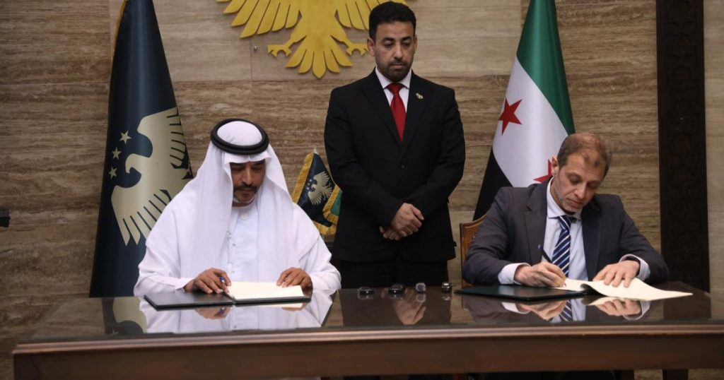 سوريا تبرم مذكرة تفاهم مع الإمارات لدعم القطاع الصحي