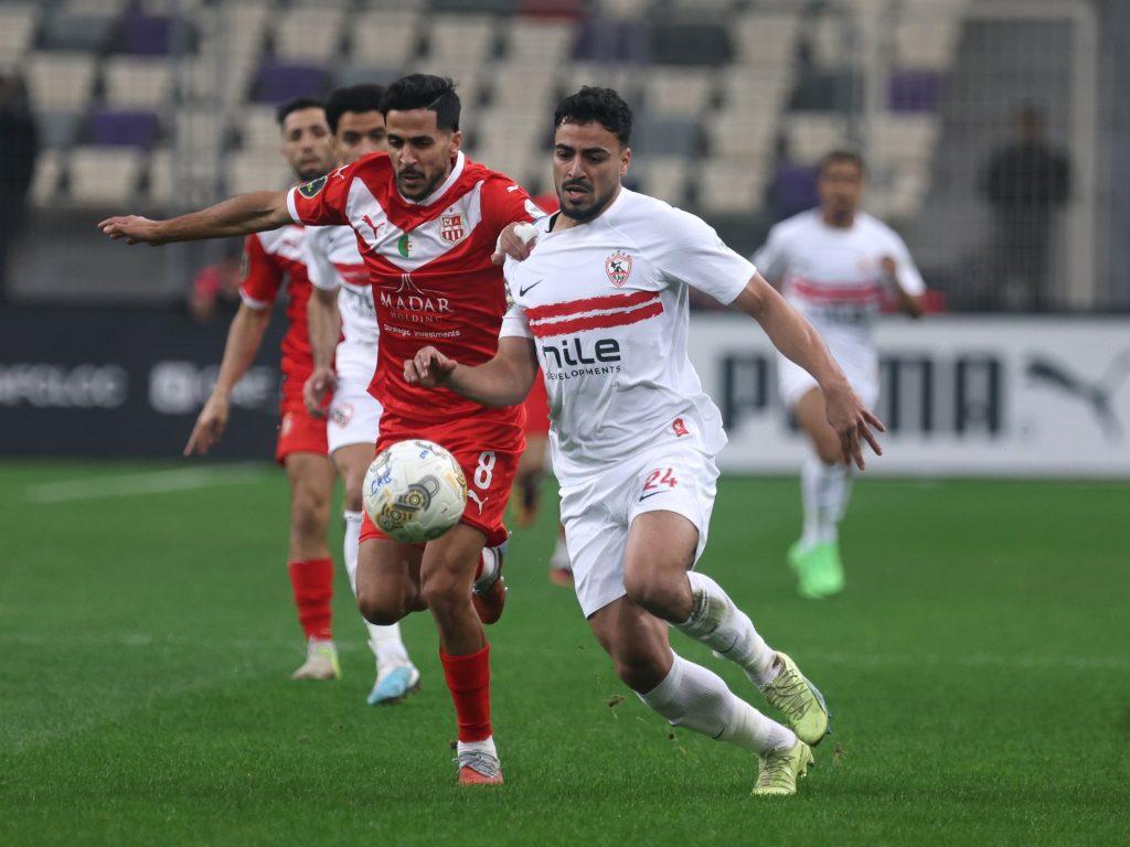 شاهد.. نتيجة وملخص وأهداف شباب بلوزداد ضد الزمالك في نصف نهائي كأس الكونفدرالية الأفريقية